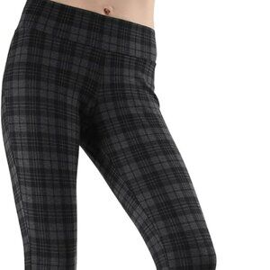 MeMoi Evanesce Plaid Shaping Leggings